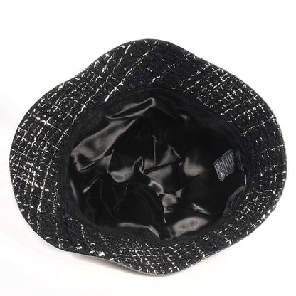 Chanel Vinyl Tweed Bucket Hat 58 Black 5 of 8