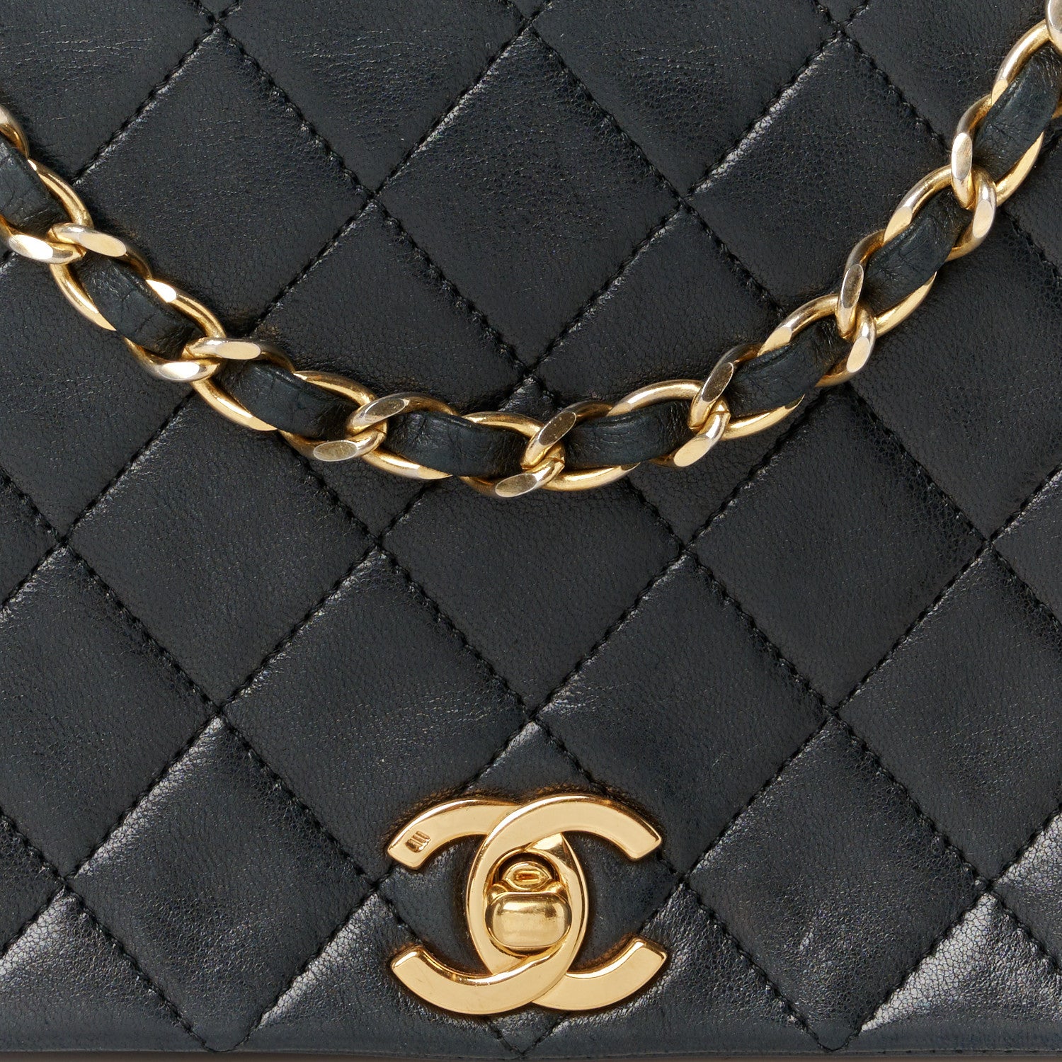 Chanel Lambskin Quilted Small Single Flap Bag Black 10 of 12