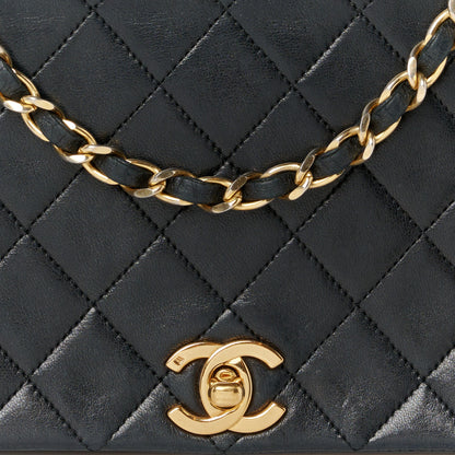 Chanel Lambskin Quilted Small Single Flap Bag Black 10 of 12