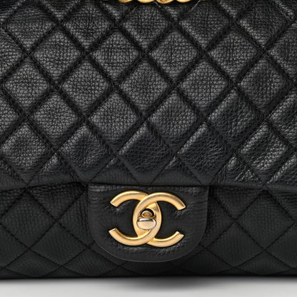 Chanel Calfskin Quilted XXL Travel Flap Bag Black 8 of 13