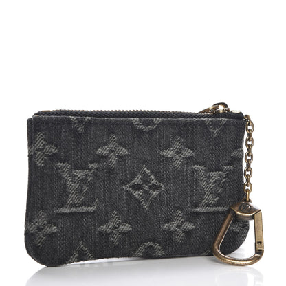 Louis Vuitton Denim Neo Key Pouch Black 3 of 7