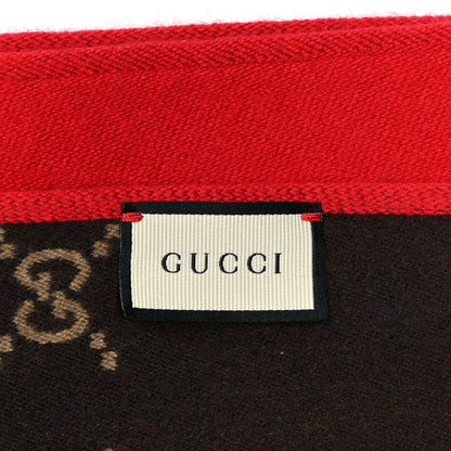 Gucci Wool Silk GG Monogram Ripon Simple Scarf Flame 3 of 4