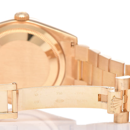 Rolex 18K Yellow Gold Diamond Meteorite 36mm Oyster Perpetual Day-Date Watch 118238 7 of 9