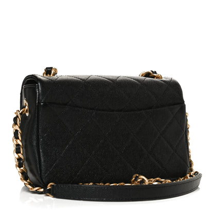 Chanel Caviar Quilted Small Fashion Therapy Flap Bag Black 3 of 13