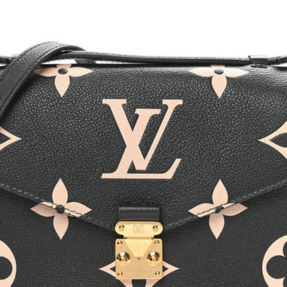 Louis Vuitton Empreinte Monogram Giant Pochette Metis Black Beige 13 of 19