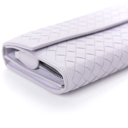 Bottega Veneta Nappa Intrecciato Continental Flap Wallet Oyster Lilac 6 of 11