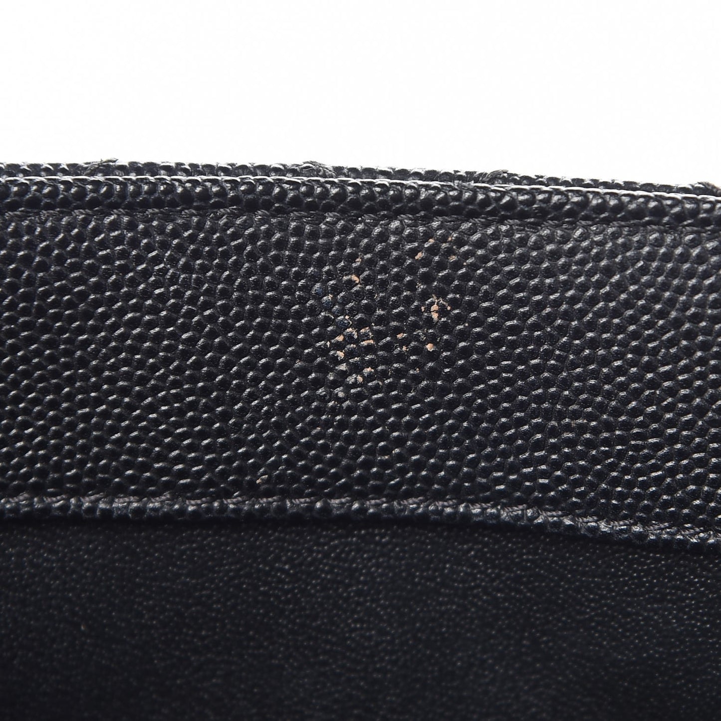 Caviar Lizard Quilted Large Coco Handle Flap Black
