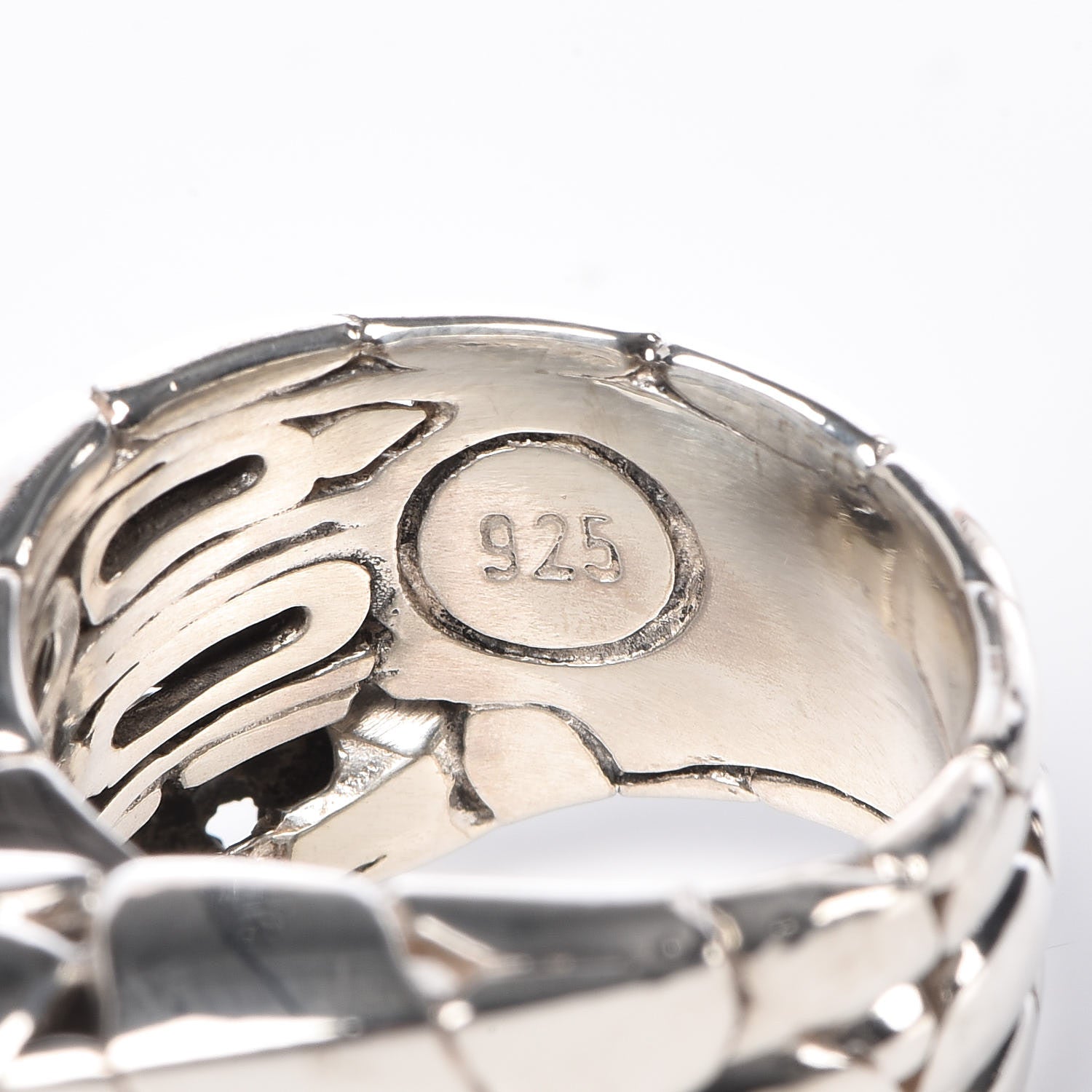 John Hardy Sterling Silver Kali Twist Ring 55 7.25 6 of 6