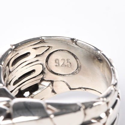 John Hardy Sterling Silver Kali Twist Ring 55 7.25 6 of 6