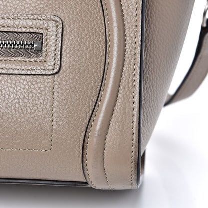 Celine Drummed Calfskin Nano Luggage Dune 13 of 19
