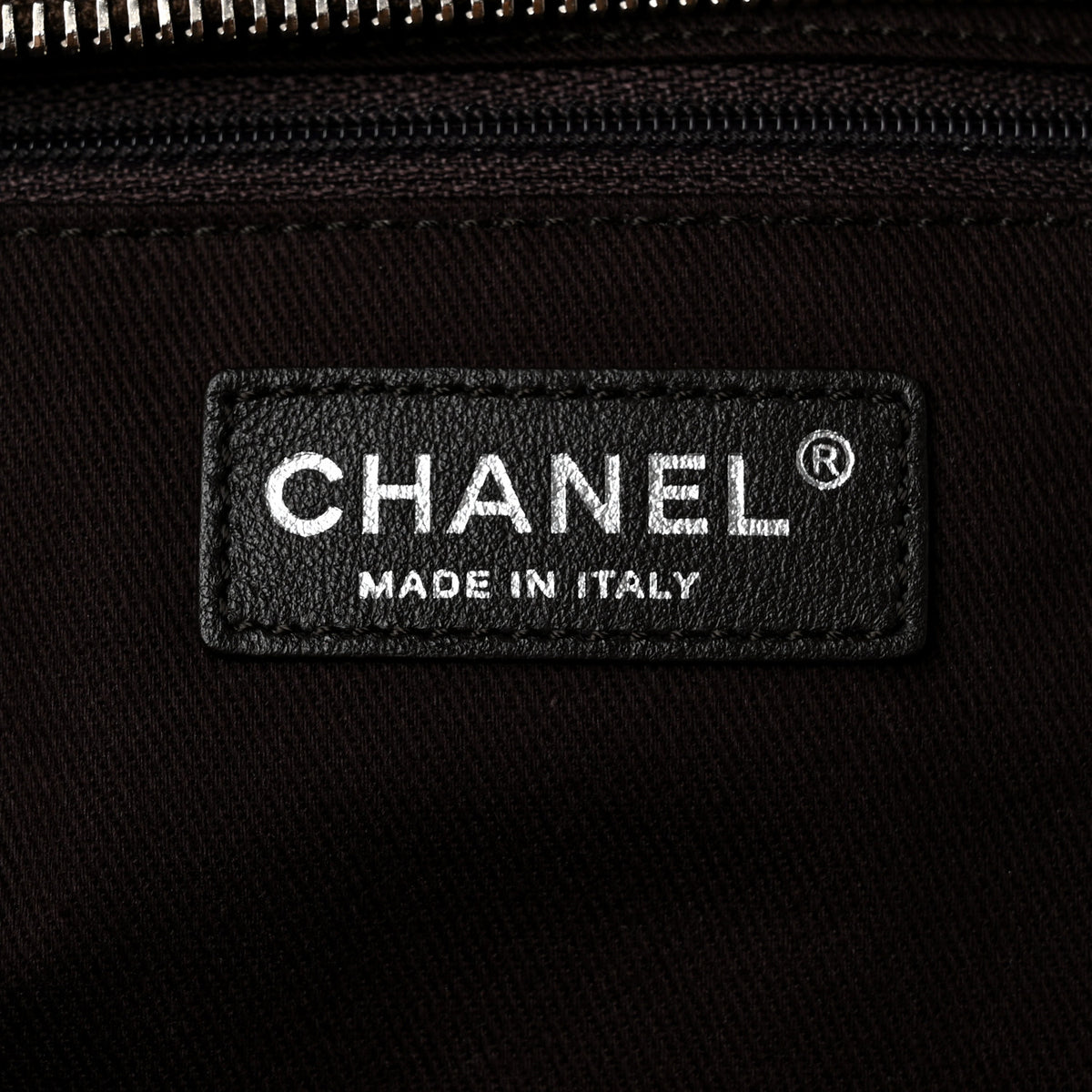 Lambskin Quilted Travel Flap Tote Dark Brown