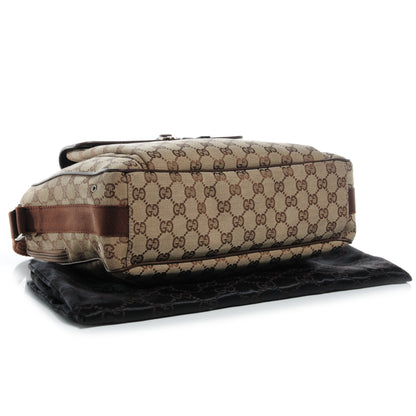 Gucci Monogram GG Flight Crossbody Bag Brown 4 of 7