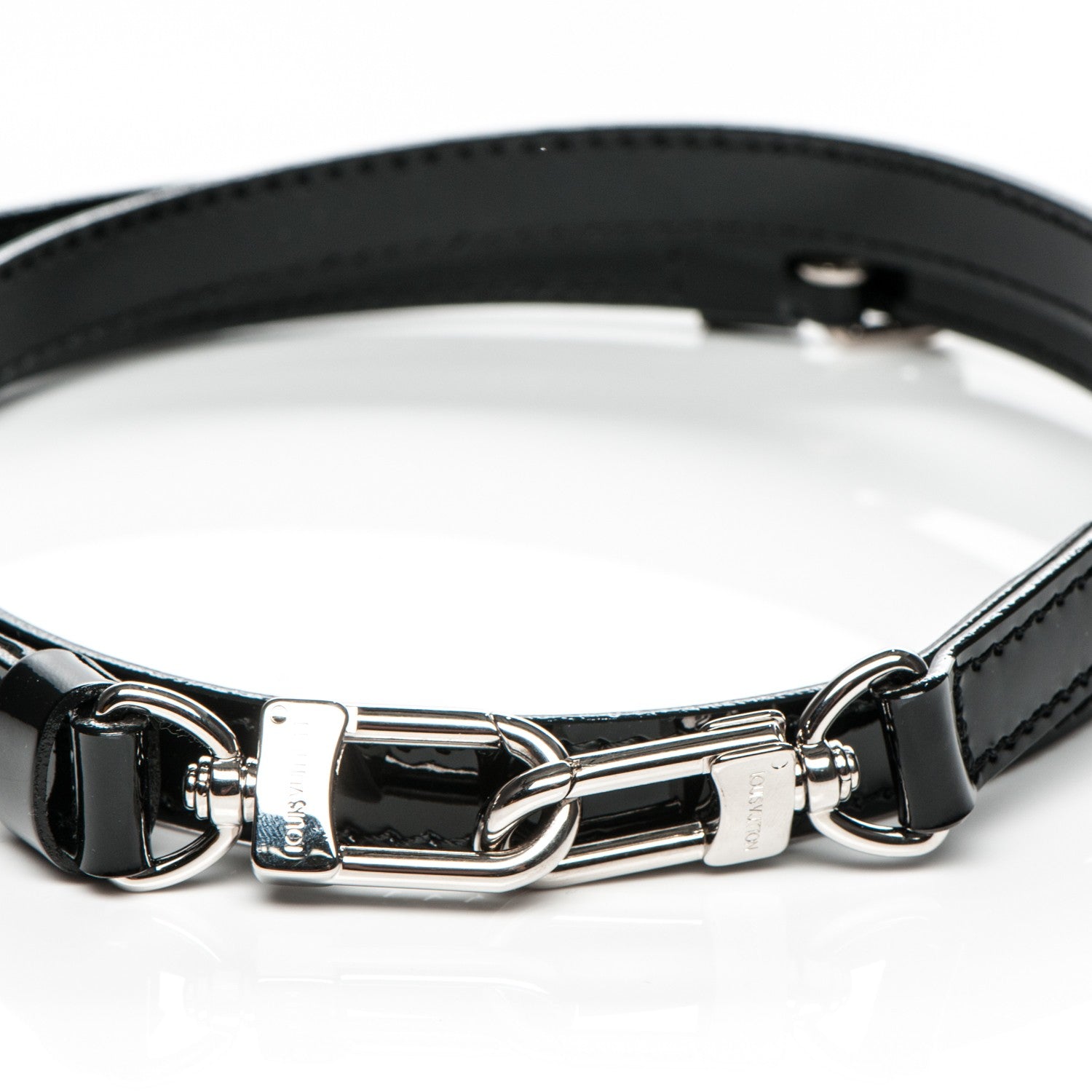 Louis Vuitton Electric Epi 16mm Adjustable Shoulder Strap Black 3 of 5