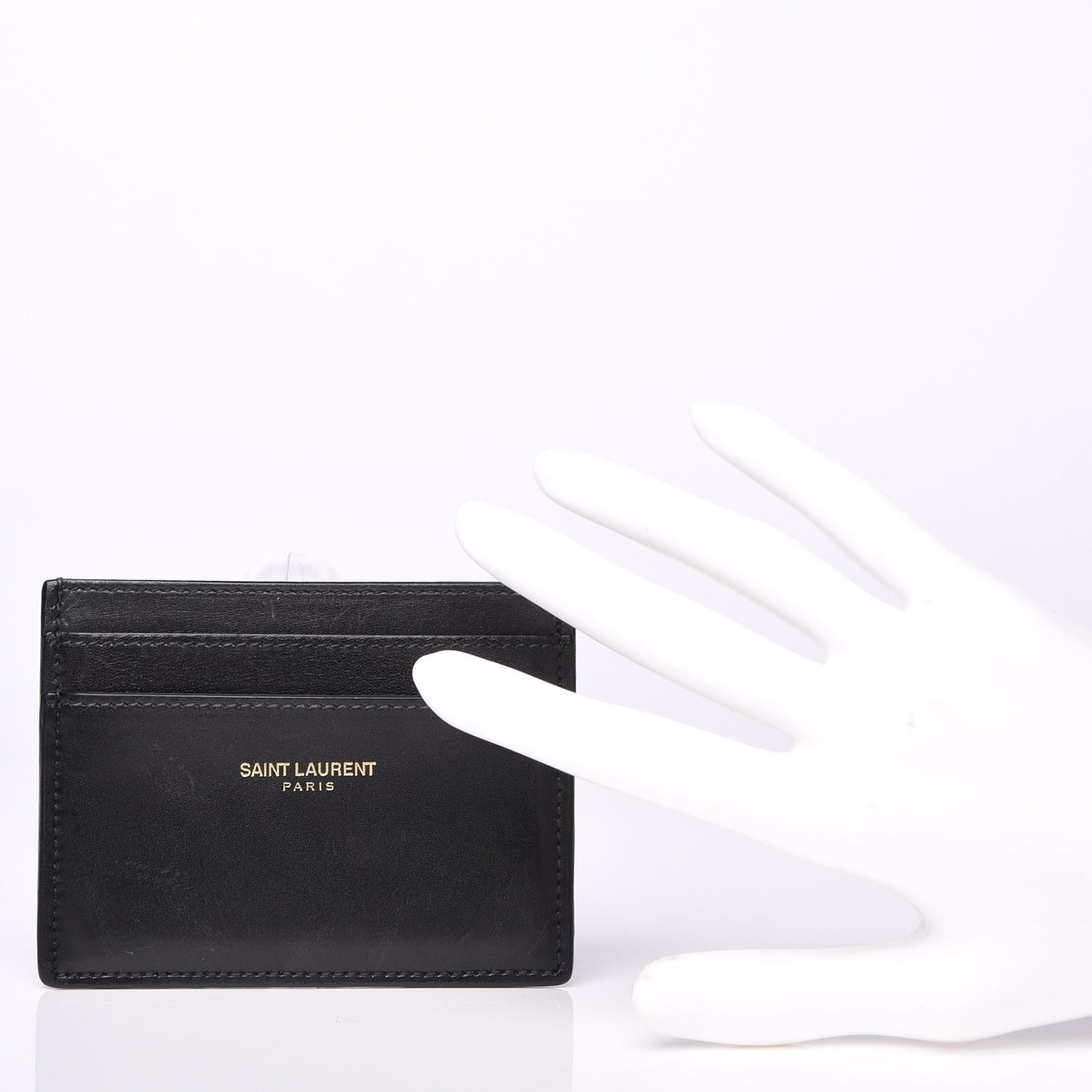 Calfskin Card Case Black