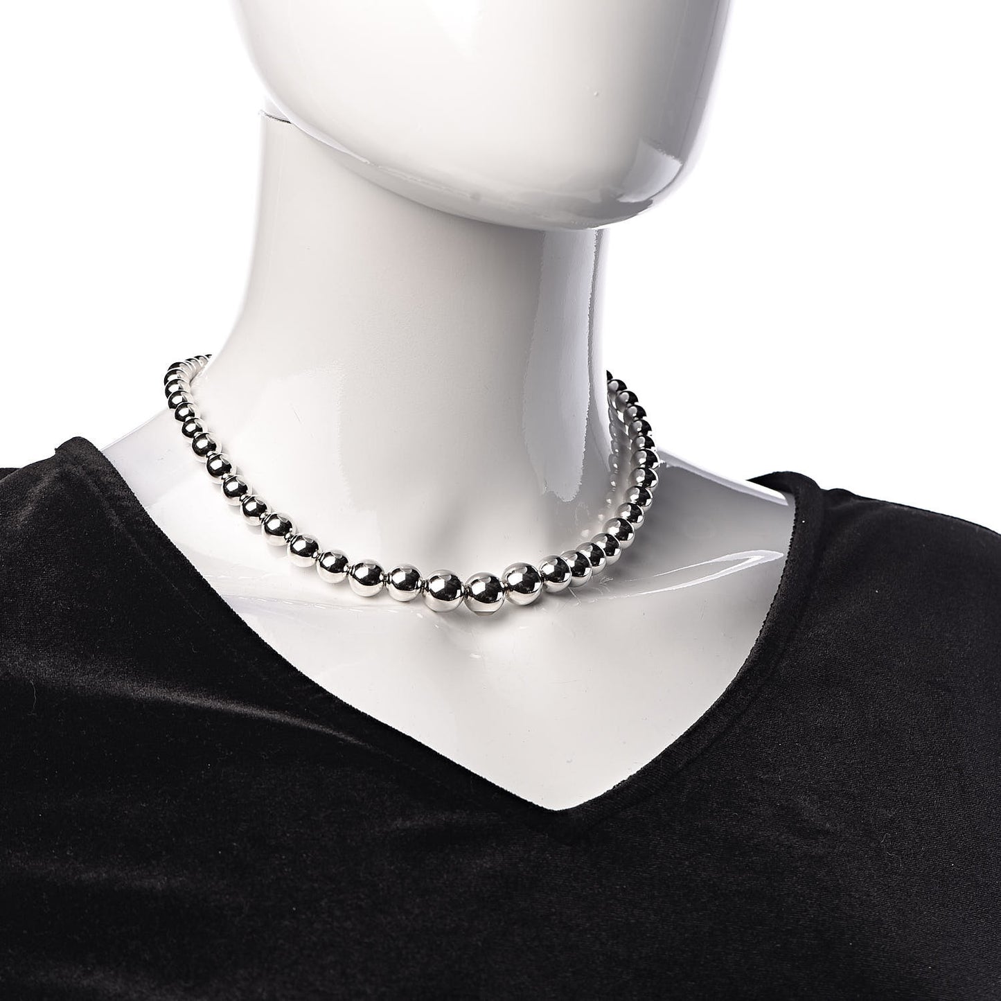 Sterling Silver HardWear Graduated Ball Necklace