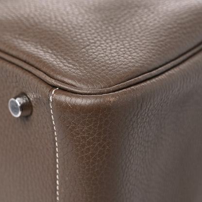 Hermes Taurillon Clemence Lindy 30 Etoupe 11 of 14