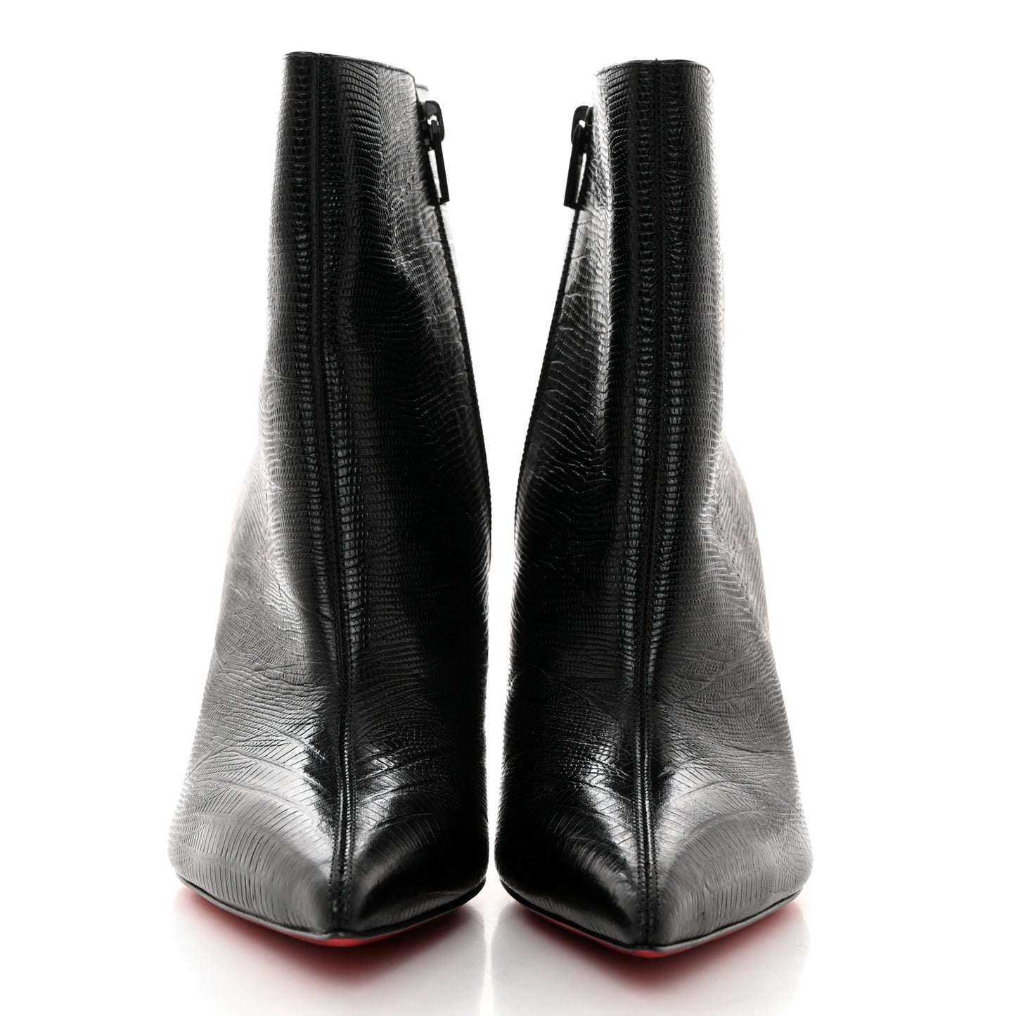 Calfskin Lizard Embossed So Kate Booty 85 Ankle Boots 39.5 Black