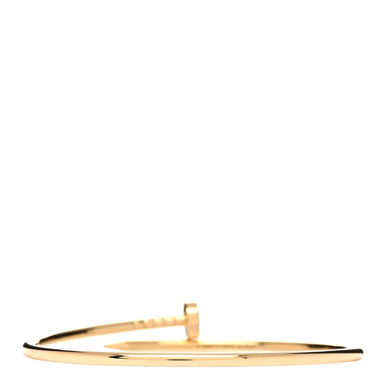 Cartier 18K Yellow Gold Small Juste Un Clou Bracelet 17 2 of 4