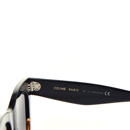 Celine Acetate Polarized Cat Eye Sunglasses CL4004IN Havana Black 6 of 7