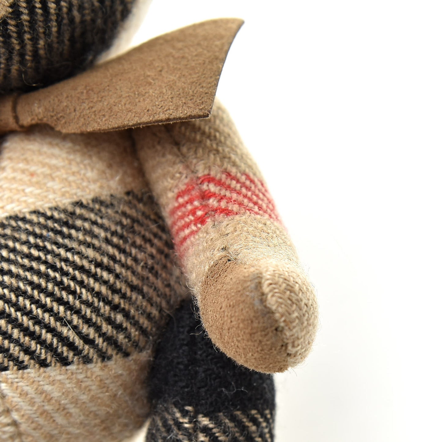 Cashmere Vintage Check Thomas Bear Bag Charm Camel
