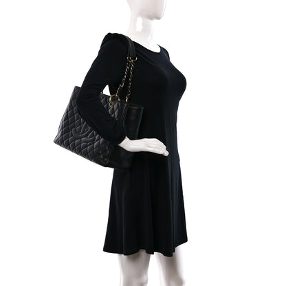 Chanel Caviar Quilted Grand Shopping Tote GST Black 2 of 14
