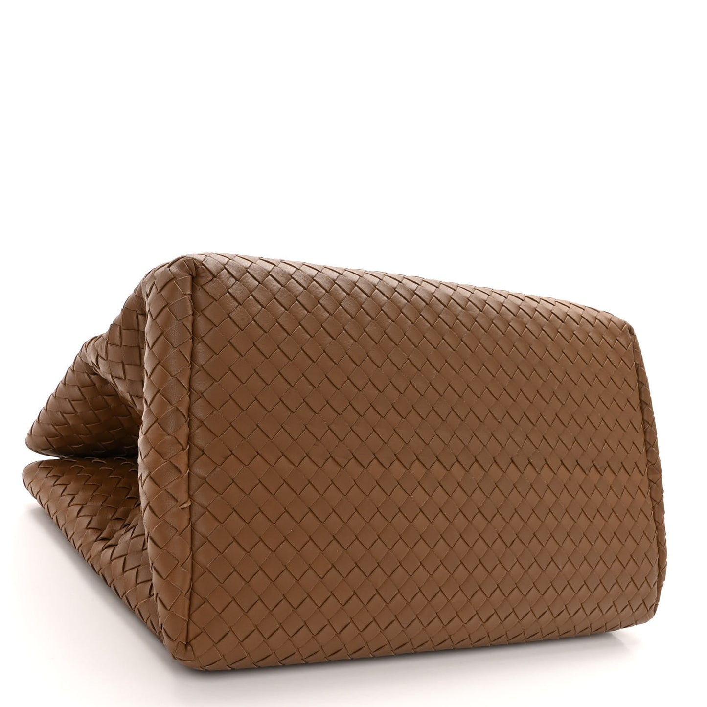 Nappa Intrecciato Milano Tote Brown