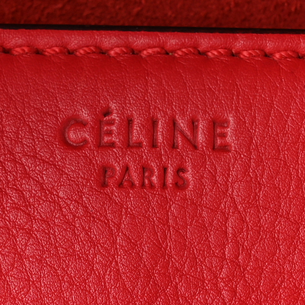 Supple Calfskin Medium Phantom Luggage Vermillion