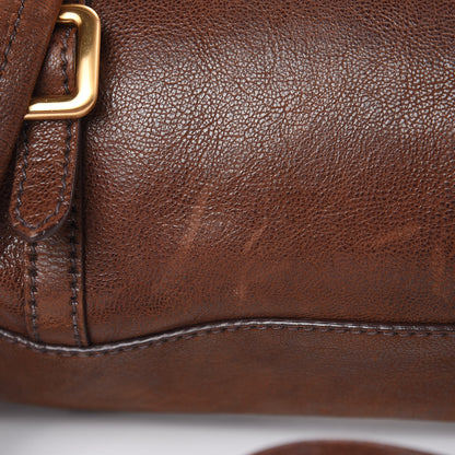Prada Cervo Antik Easy A Foldover Pushlock Satchel Bruciato 14 of 15