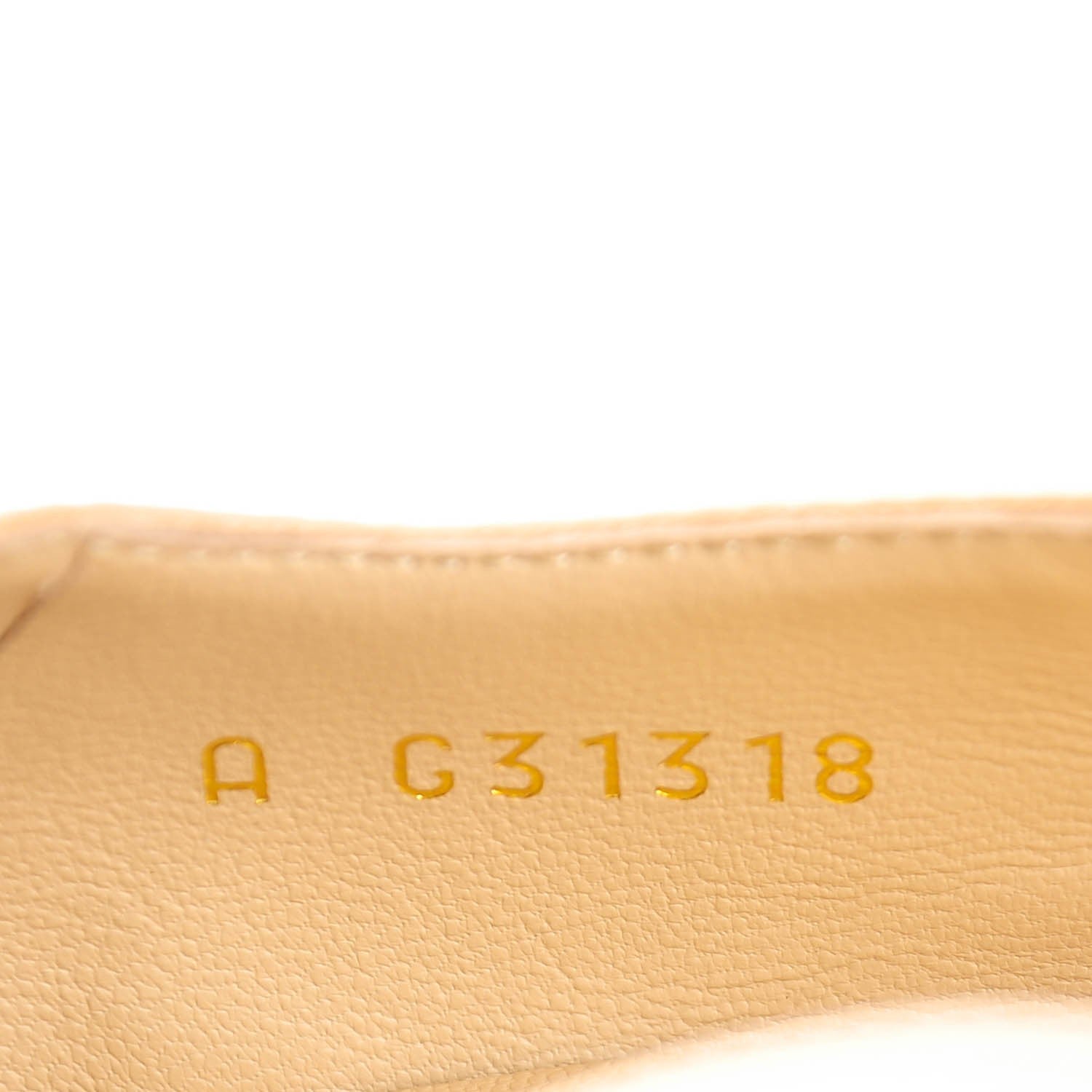 Chanel Lambskin Grosgrain Cap Toe CC Slingback Sandals 38 Beige 8 of 9