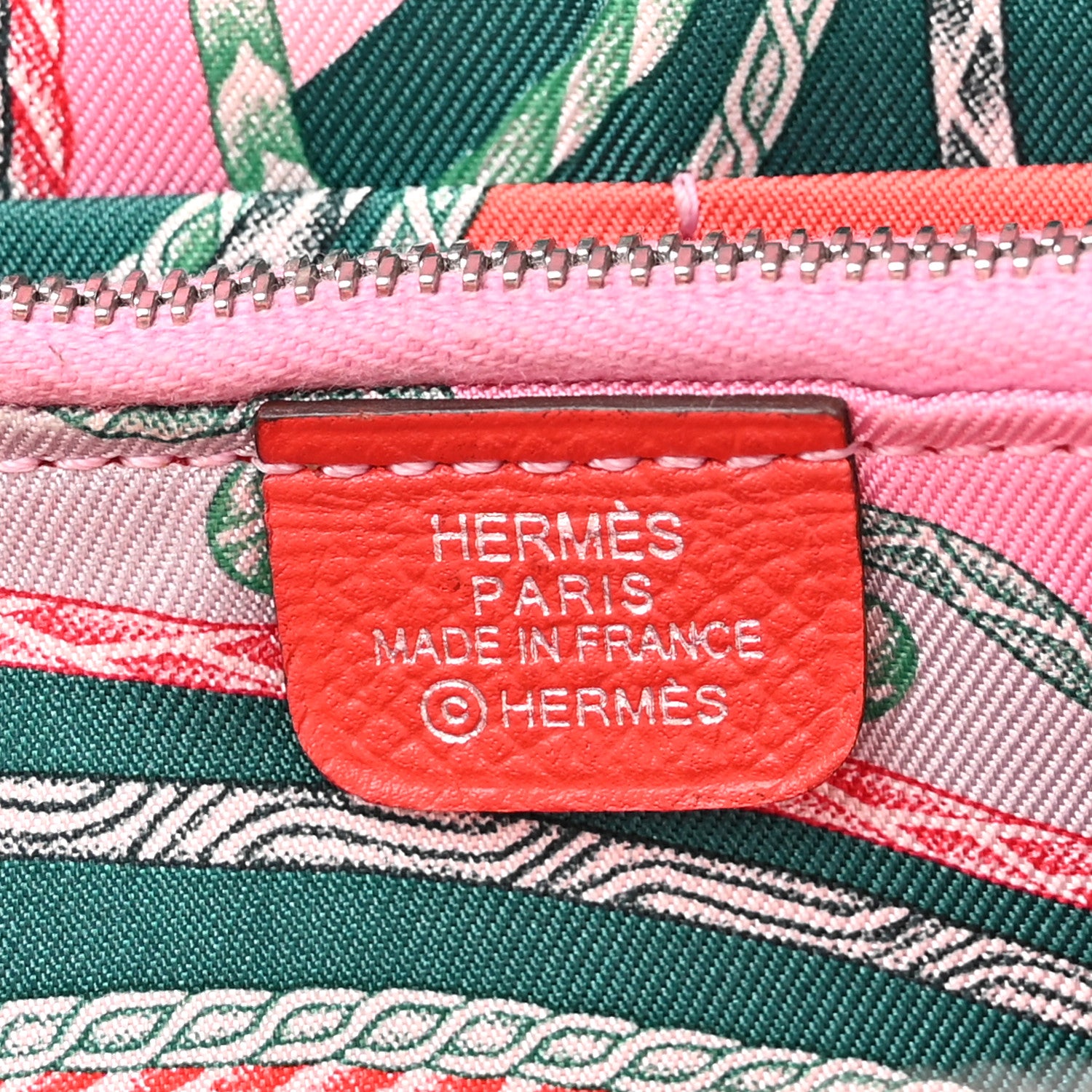 Hermes Epsom Silk'in Wallet Capucine 6 of 9