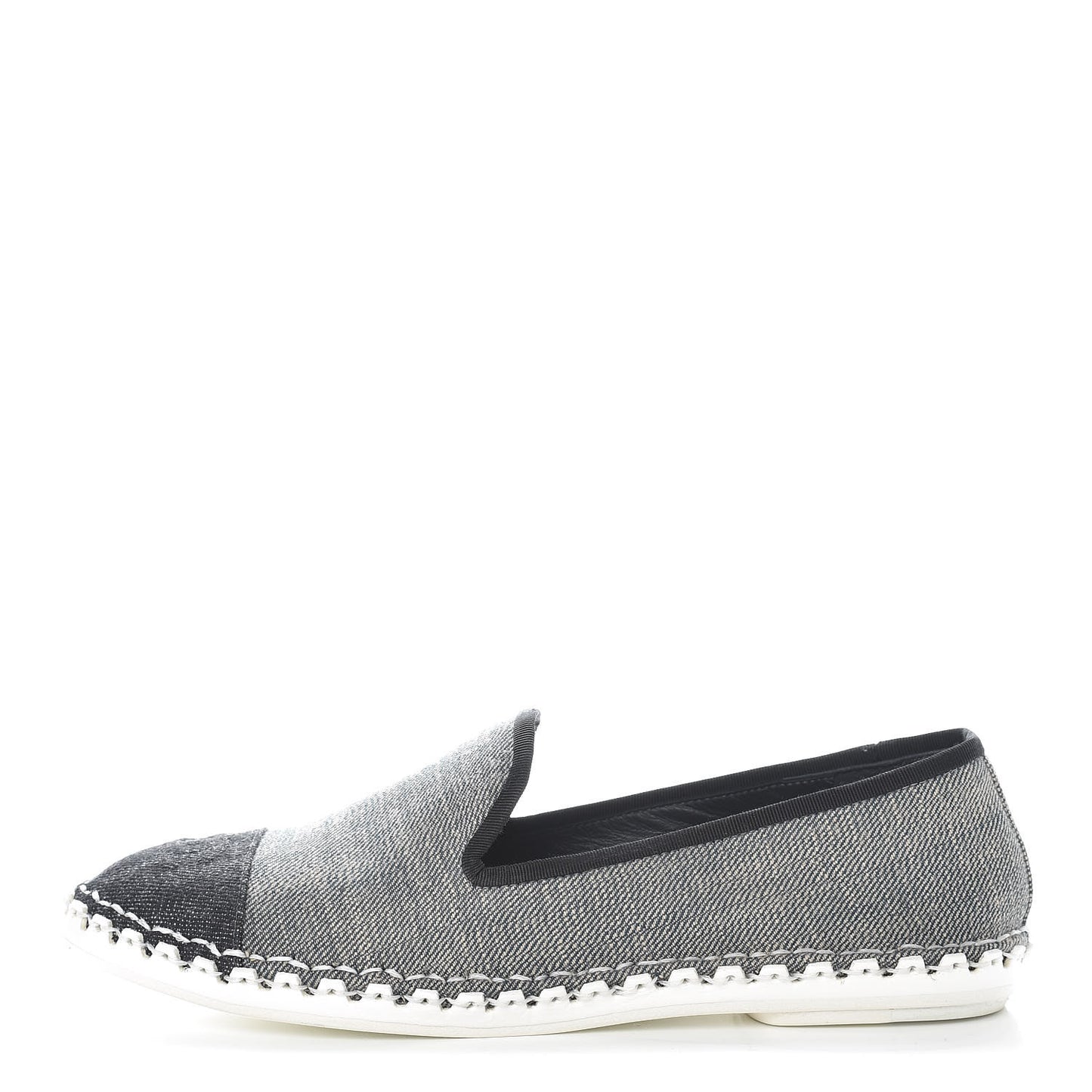 Fabric Mocassin Loafer 38 Blue Navy