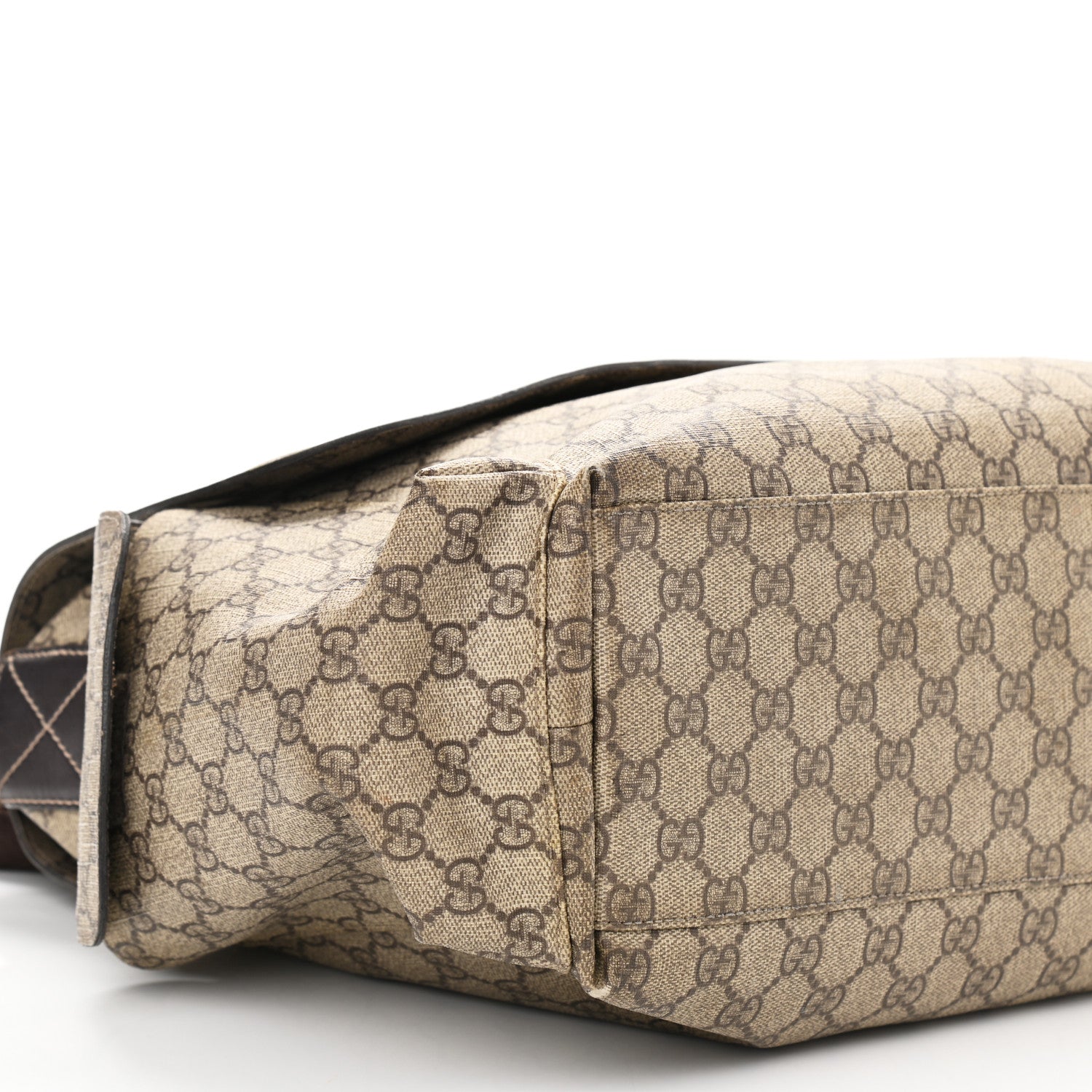 Gucci GG Plus Monogram Messenger Diaper Bag Dark Brown 9 of 12