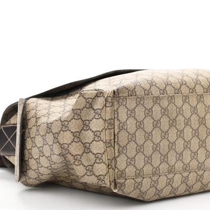 Gucci GG Plus Monogram Messenger Diaper Bag Dark Brown 9 of 12