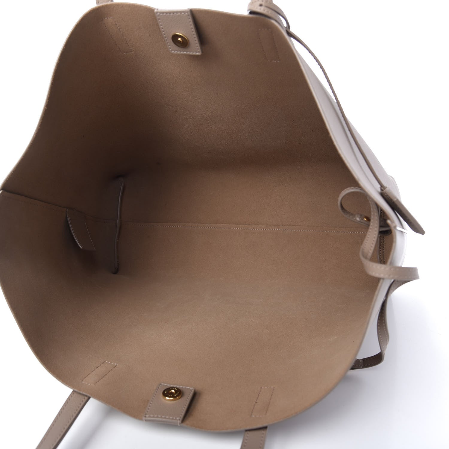 Saint Laurent Calfskin Large Shopping Tote Dark Beige 5 of 9