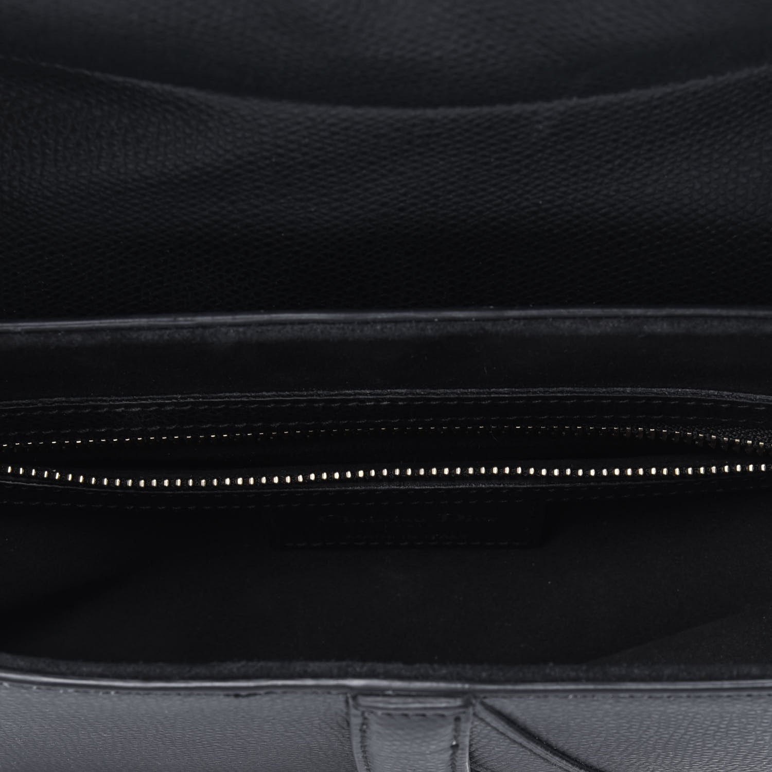 Christian Dior Grained Calfskin Saddle Bag Black 5 of 12