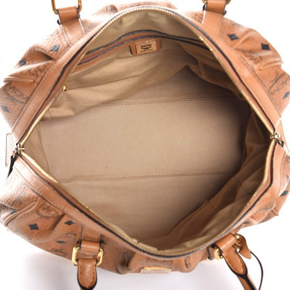 MCM Visetos Medium Essentials Shoulder Bag Cognac 5 of 19