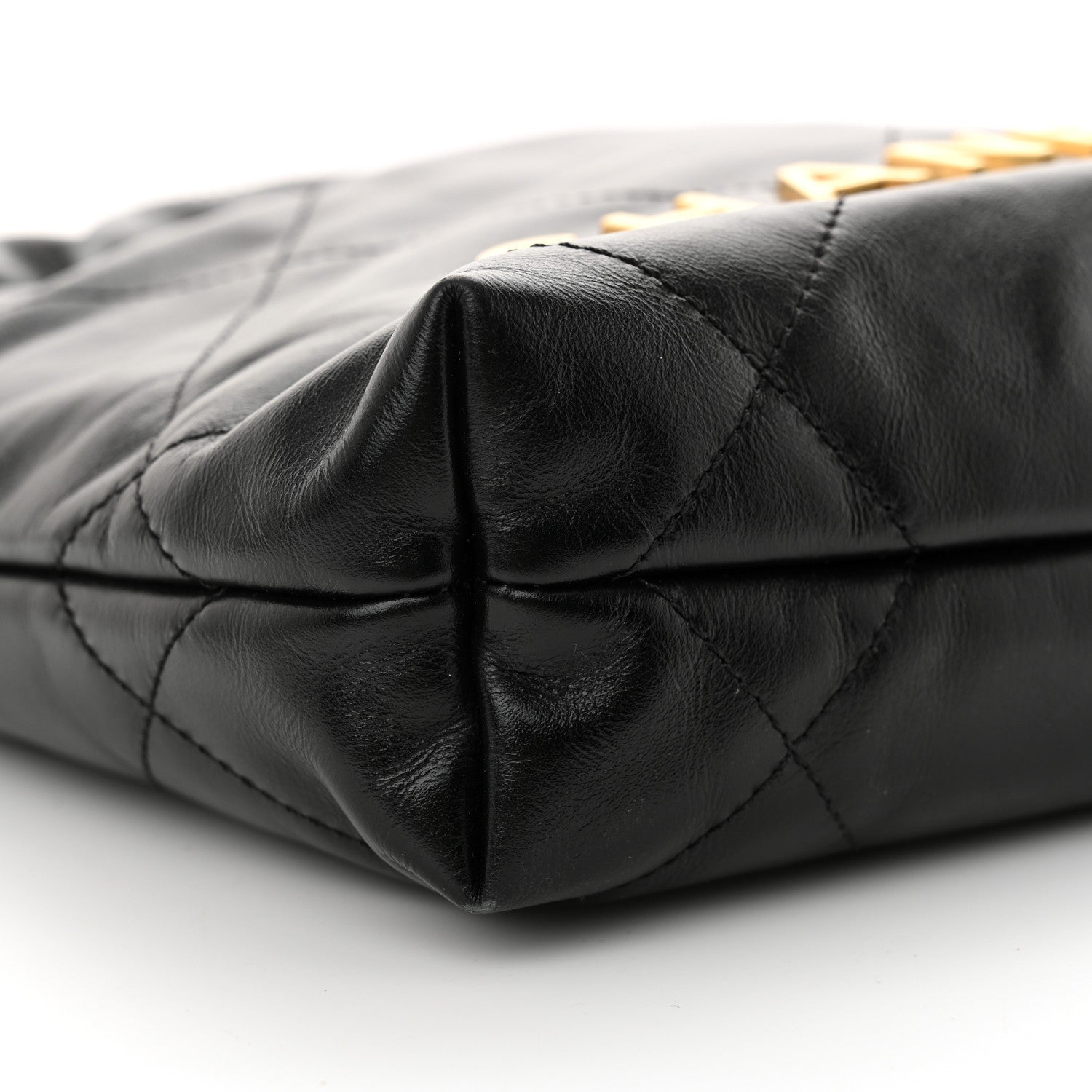 Chanel Shiny Calfskin Quilted Mini Chanel 22 Black 9 of 10