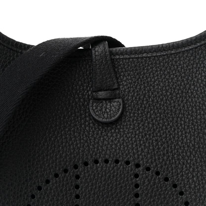 Hermes Taurillon Clemence Evelyne TPM Black 8 of 10