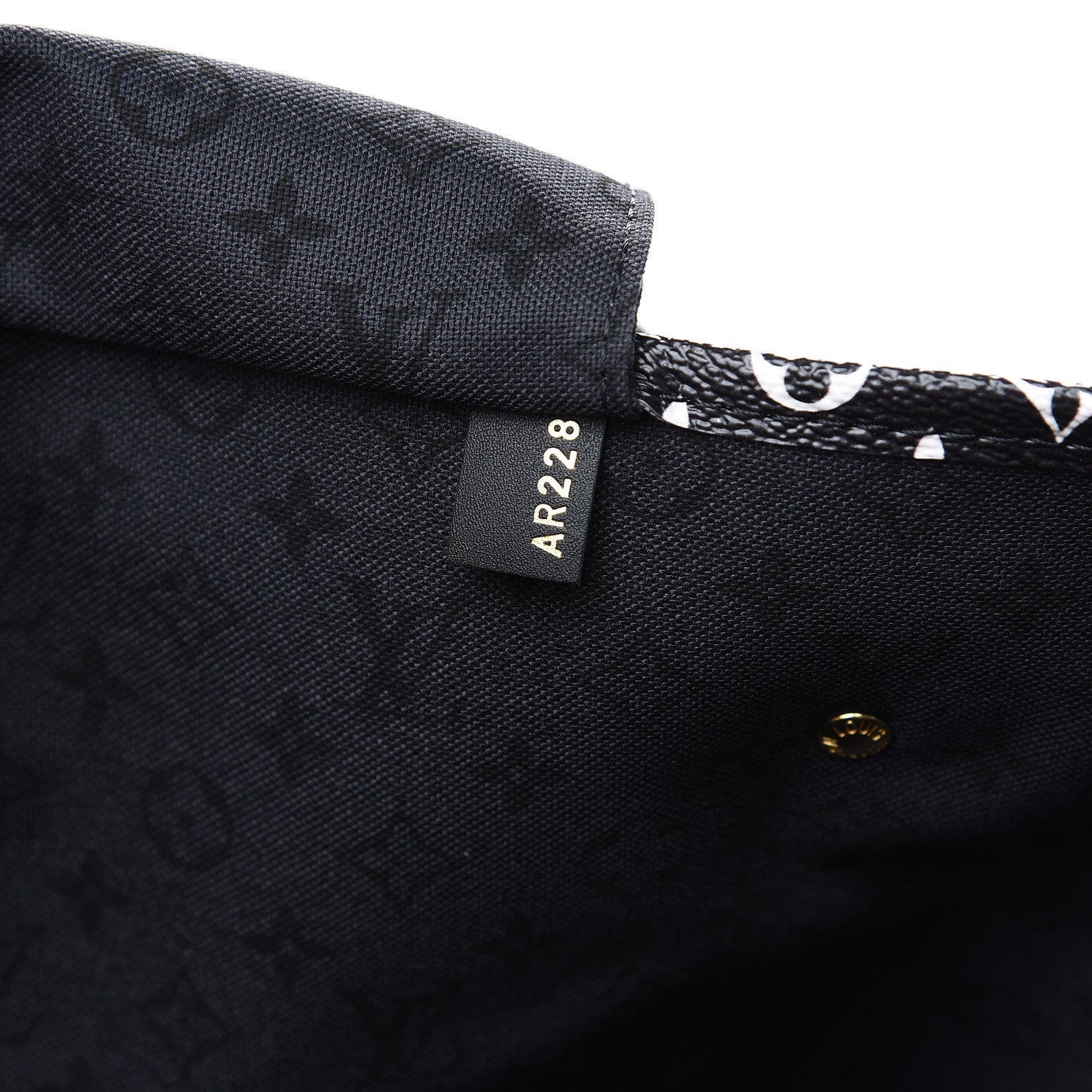 Louis Vuitton Monogram Giant Crafty Neverfull MM Creme Rouge Black 6 of 9