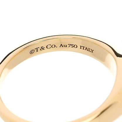 Tiffany 18K Yellow Gold Diamond Micro Oval Signet Ring 50 5.25 5 of 6