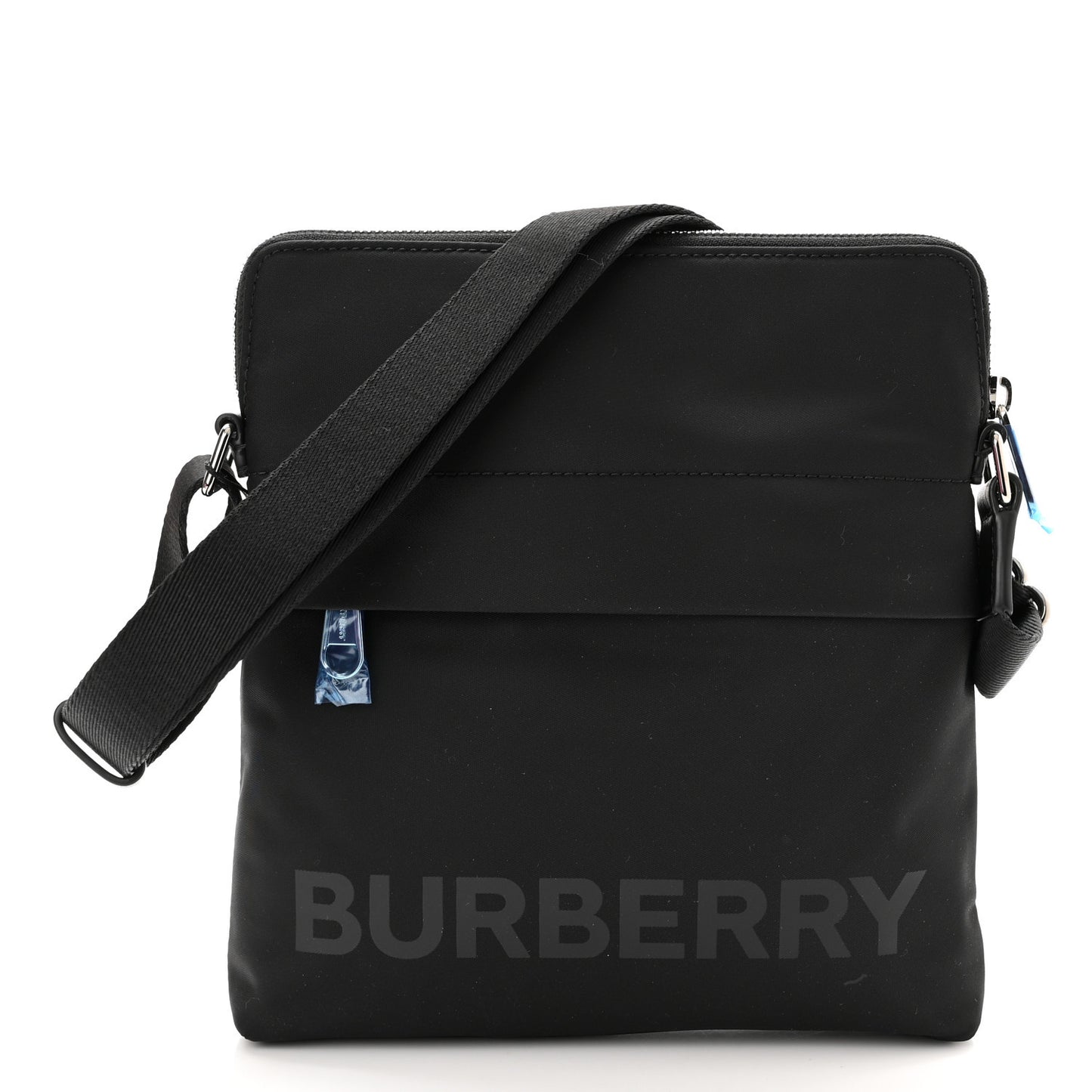 Econyl Logo Print Crossbody Bag Black