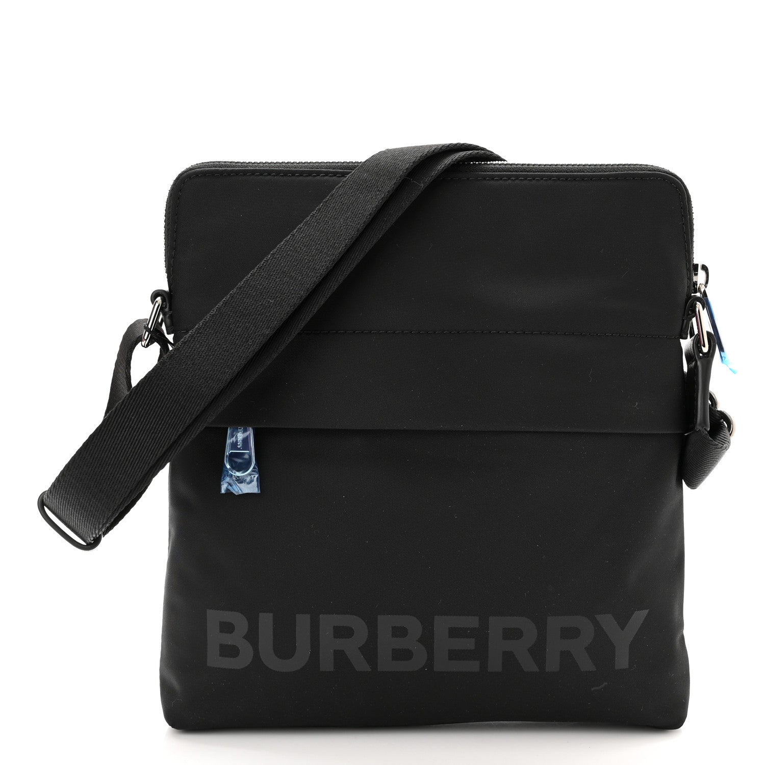 Burberry Econyl Logo Print Crossbody Bag Black 1 of 9