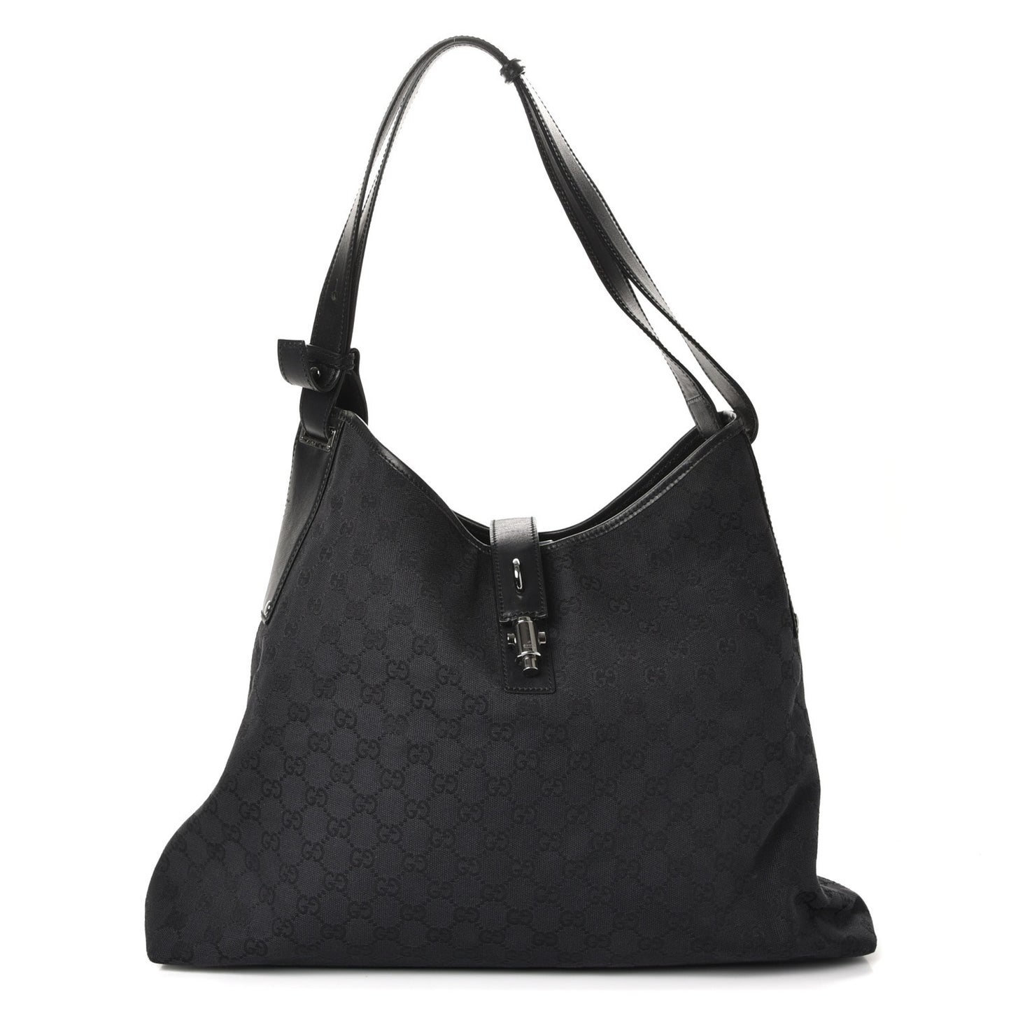 Monogram Large Shoulder Bag Black
