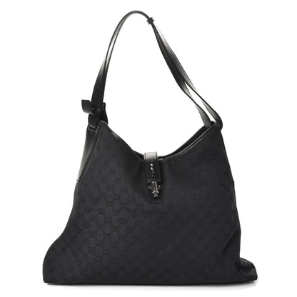 Gucci Monogram Large Shoulder Bag Black 1 of 9