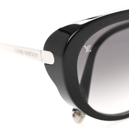 Louis Vuitton Acetate Bluebell Sunglasses Z0693W Black Glitter 8 of 9