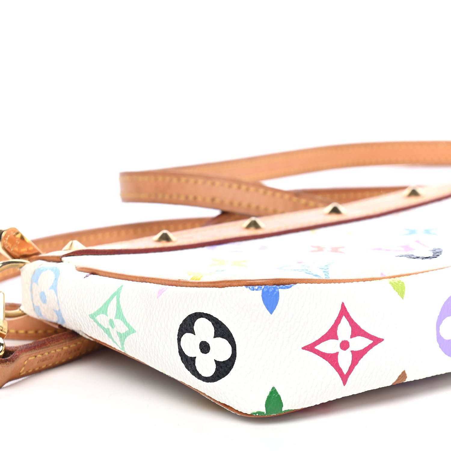 Louis Vuitton Monogram Multicolor Pochette Accessories White 9 of 10