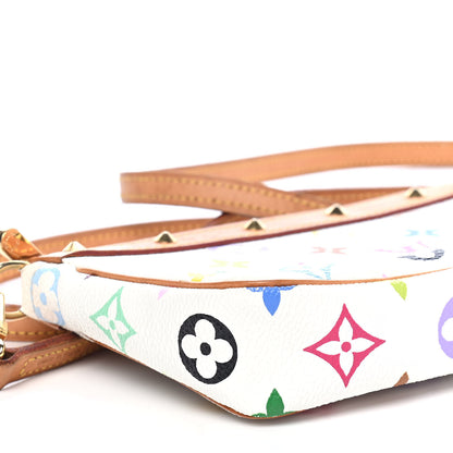 Louis Vuitton Monogram Multicolor Pochette Accessories White 9 of 10