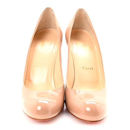 Christian Louboutin Patent Simple 100 Pumps 38 Nude 3 of 9