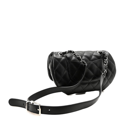 Chanel Calfskin Quilted CC Uniform Flap Belt Bag Black 3 of 10