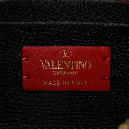 Valentino Garavani Grainy Calfskin VLogo Double Zip Camera Crossbody Bag Black 7 of 12